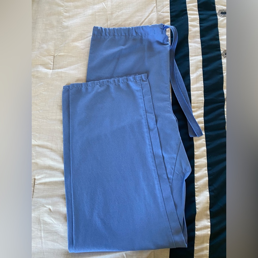 Womens Blue Scrub Pants